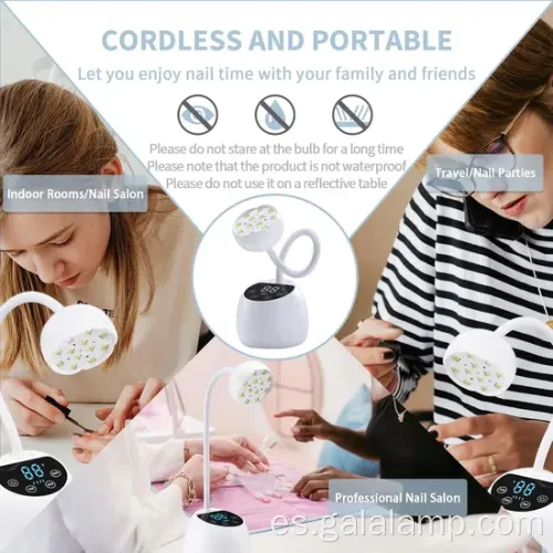 Secador de uñas: lámpara LED UV para esmalte de gel